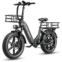 Bicicleta Elétrica Heybike Ranger S para Adultos, Motor de 1400W, Pneu Gordo 20" x 4.0", Bateria Removível de 48V 14.4AH, Dobrável