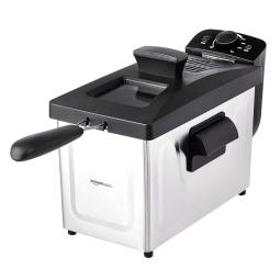 Fritadeira Elétrica 3 Litros de Capacidade, Aço Inoxidável, 110V 1500W, AMZ