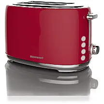 Torradeira 2 Fatias, Aço Inoxidável, 900W, 110v, HOMEART 2 Slice, Vermelho