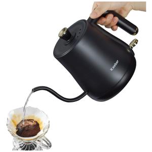 Keebar XH W103 B Chaleira Elétrica 1L com Desligamento Automático e Aço Inoxidável, 110V, 1000W, Preto