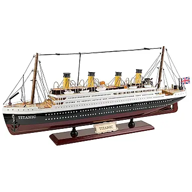 Barco Decorativo Titanic de Madeira,