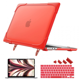 Capa Rígida Antichoque Vermelha para MacBook Air 13,6″ (2022–2025, Modelos A2681/M2, A3113/M3, A3240/M4) – Batianda