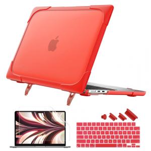 Capa Rígida Antichoque Vermelha para MacBook Air 13,6″ (2022–2025, Modelos A2681/M2, A3113/M3, A3240/M4) – Batianda