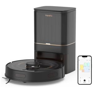 Aspirador de Pó Robô Verefa L11 Pro com Conexão via APP WI FI, Auto Carregamento e Mapeamento Multinível, 110V, Preto