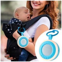 Máquina de Som Ruído para Bebês Recém Nascidos com Luzes, JACK ROSE, Azul