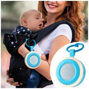 Máquina de Som Ruído para Bebês Recém Nascidos com Luzes, JACK ROSE, Azul