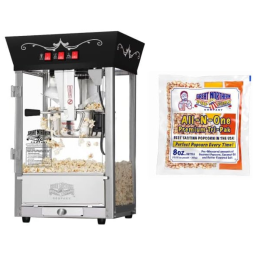 Pipoqueira Elétrica de Bancada 11kg em Aço Inoxidável, 850W, 110v, GREAT NORTHERN POPCORN 83 DT6024, Preto
