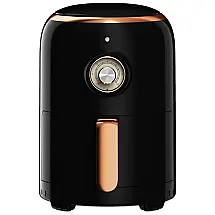 Fritadeira Elétrica Fryer Retrô 2L em Cerâmica com Livro de Receitas, 110v, ARIA AIR FRYERS RAF 595, Preto