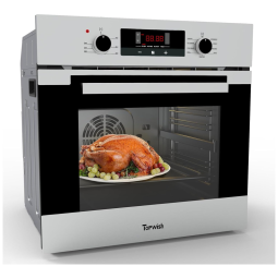 Forno de Parede 60cm TOPWISH, Forno Elétrico Embutido, 65 Litros com Convecção, Controle Touch, 9 Programas, Aço Inox
