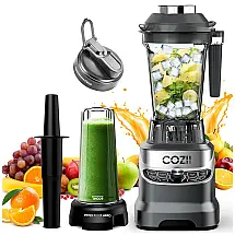 Liquidificador Profissional COZII Cinza Escuro 2000W com Jarra 1,89L e Copo 620ml ZM 5009 120V