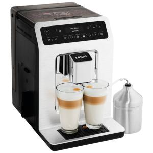 Cafeteira Elétrica Programável Até 15 Bebidas Personalizáveis Com Espuma de Leite e Bico Ajustável, KRUPS 8010000477, Branco