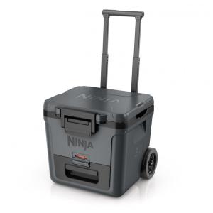 Caixa Térmica com Rodas Ninja FrostVault 28 L Cinza escuro Gaveta Dry Zone Isolada