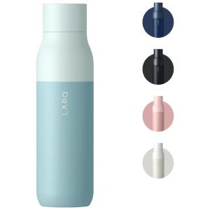 Garrafa Térmica para Água 500mL em Aço Inoxidável Isolada para Camping, Escritório e Viagens, LARQ Bottle Twist Top, Verde
