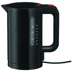 Chaleira Elétrica 1L com Desligamento Automático, 110W, 110v, BODUM 11452 01US, Preto