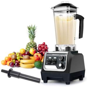 Liquidificador Profissional de 2L com 10 Velocidades, 2200W, 110v, BATEERUN HD 2A08, Preto