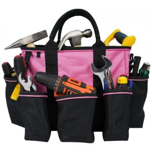 Bolsa de Ferramentas Organizadora com Compartimentos, KUNN KCT01 Pink, Rosa