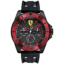 Relógio de Pulso XX KERS Analógico Quartzo Japonês Resistente a e Arranhões, SCUDERIA FERRARI 0830310, Preto