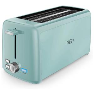 Torradeira Elétrica 2 Fatias com 7 Níveis de Tostagem, 110V 1400W, BELLA, Azul