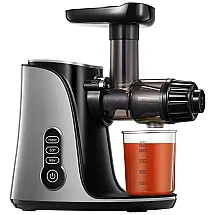 Centrífuga de Frutas de Aço Inoxidável, Silencioso e Função Reversa, 150W, 110v, NA SJ F1, Prateado