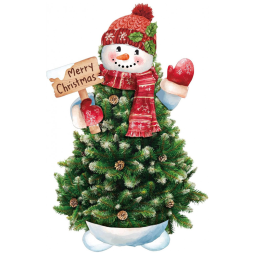 Decoração de Árvore de Natal Soulchen com 6 Peças - Boneco de Neve de Inverno Bonito com Cachecol, Luvas, Braços e Pernas para Presente de