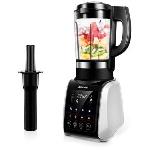 Liquidificador de Bancada 1,8L, 1200W,c, 9 Velocidades, AMASTE MR 01 SLIVER, Preto