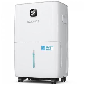 Desumidificador Kesnos 56,78 Litros/dia para Casa e porão, com Mangueira de Drenagem, Display LED Frontal e Tanque de Água de 4 Litros