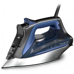 Rowenta DW8350 1775 Watts Ferro a Vapor Ultimate Plus com Base de 430 Furos, Desligamento Automático, Preto e Azul 30x15