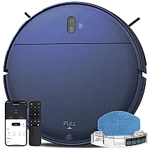 Aspirador de Pó Robô ZCWA com Controle Remoto e Conexão WI FI, 110V, Azul