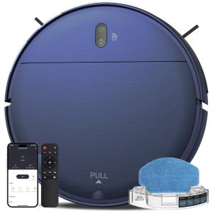 Aspirador de Pó Robô ZCWA com Controle Remoto e Conexão WI FI, 110V, Azul