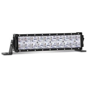 Farol de Milha LED Off Road 30,5cm 68W 5000 Lúmens Fileira Dupla Luz Amarela Âmbar, AUTOFEEL, Branco