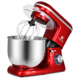 Batedeira de Bancada 7L com 6 Velocidades, Aço Inoxidável, 660W, 110v, COSVALVE, Vermelho