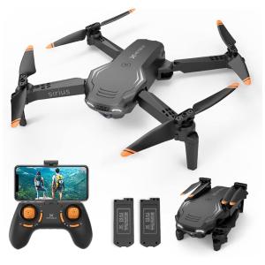 com Camera 1080P 3 Velocidades para Crianças e Iniciantes, HEYGELO S90 Drone, Preto