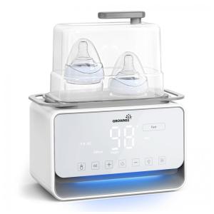 Aquecedor Rápido de Mamadeira GROWSNY, 12 em 1, com Modos de Aquecimento a Vapor e Banho-Maria para Leite Materno Fórmula, Aquecimento de
