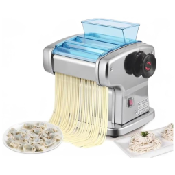 Máquina Elétrica de Fazer Massas - Treliamd, Máquina de Macarrão Automática Comercial em Aço Inoxidável, Rolo de Massa Ajustável