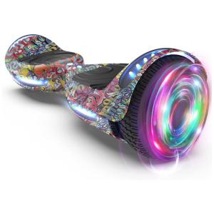 Hoverboard HOVERSTAR HS2.01 Bluetooth Flash Wheel 6,5" Graffiti com Luzes LED para Crianças e Adultos