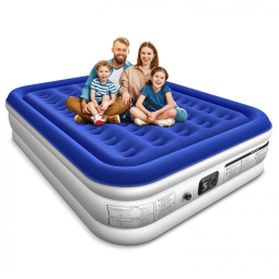 Colchão de Ar Queen com Bomba Integrada - Conforto Real e Luxuoso - 203x152x41cm - Ideal para Visitas e Relaxamento,Xsleep