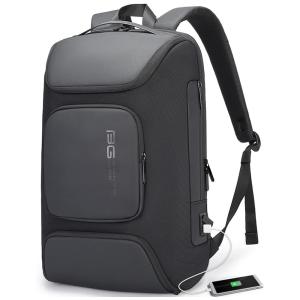 Mochila para Laptop com Porta Carregador USB, BANGE, Preto
