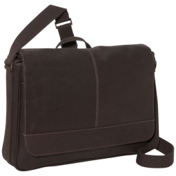 Bolsa Maleta de Couro Masculina para Laptop, KENNETH COLE REACTION, Marrom Escuro