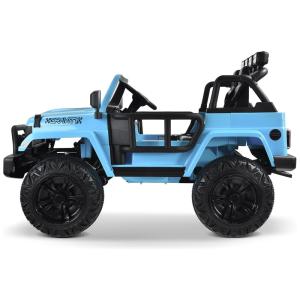 Joywhale Carro, Carrinho Elétrico 2 Assentos 12V, com Luzes de LED e Controle Remoto, Azul