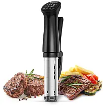 Termocirculador Elétrico com Tela LCD e Controle de Temperatura, 1200W, 110v, BONSENKITCHEN, Preto