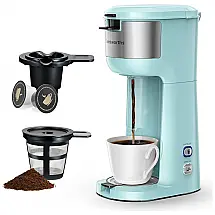 Cafeteira Programável 415mL com Função de Autolimpeza, 110V, Famiworths, Azul