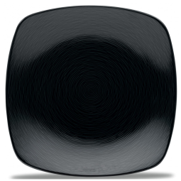 Prato com Formato Quadrado e Material de Porcelana, Noritake 43817-737, Preto