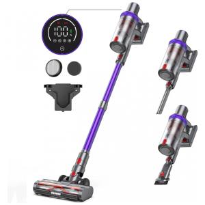 Aspirador de Pó sem Fio 33Kpa com Tela de Toque LED, Tempo de Ação 50 Min, 400W, WLUPEL KB H015, Roxo