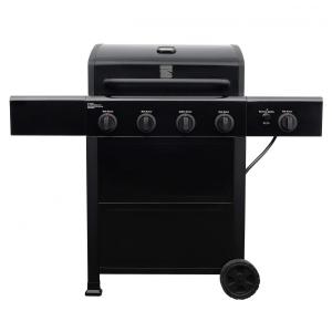 Churrasqueira a Gás 53.000 BTU com 4 Queimadores e Mesas Laterais em Aço Inoxidável, KENMORE PG A40406S0L 1, Preto