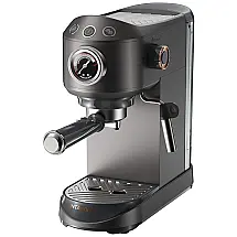 Cafeteira Elétrica Programável Expresso 19 Bar Reservatório de 1L com Vaporizador, 110v, INTASTING ST 696B, Preto