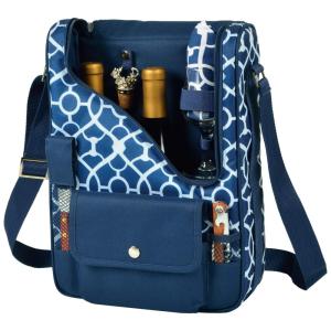 Bolsa Térmica Para Transporte de Vinhos até 2 Garrafas, PICNIC AT ASCOT 535 TB, Azul