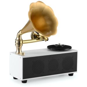 Vitrola Toca Discos com Plataforma 1 Velocidade, sem fio, 45 RPM, C, 110v, NB C 001, Branco