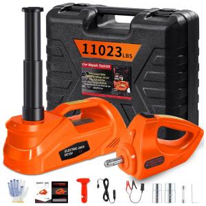 Macaco Elétrico para Carro 5 Toneladas 11023 LBS, Elevação Rápida, Chave de Impacto Inclusa, Kit Completo,DAIMOT