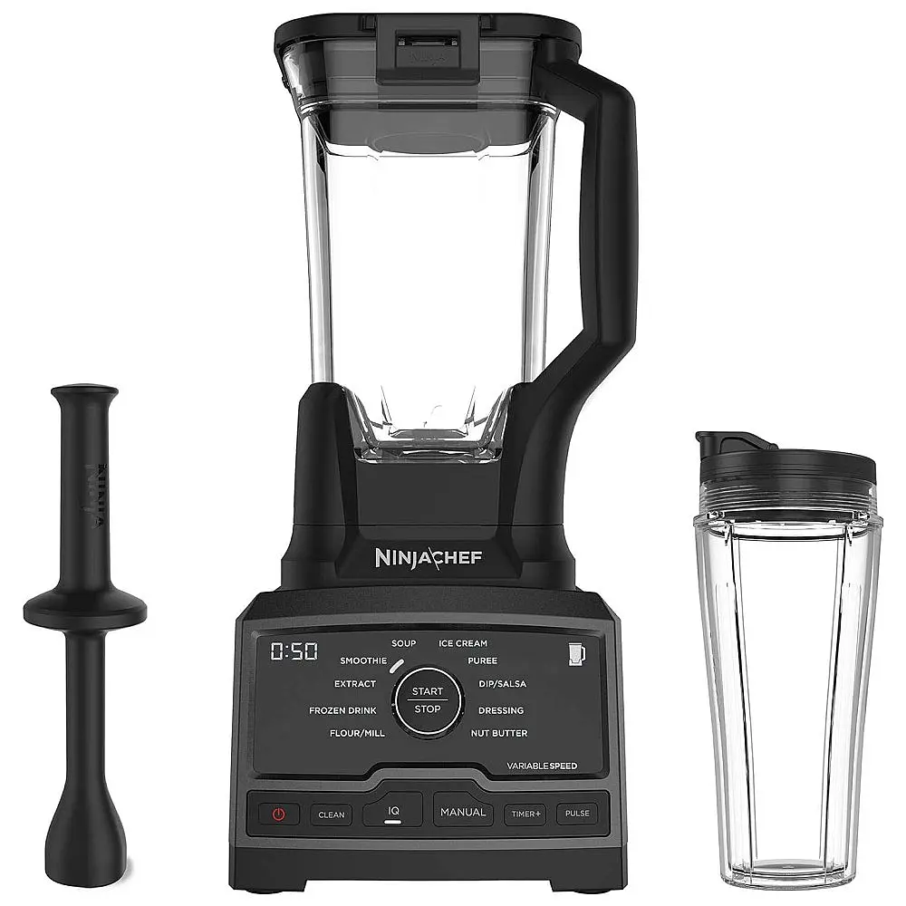 Liquidificador Premium com Jarra de 2L e 10 Programas Auto IQ, 110V 1500W, NINJA CT810, Preto