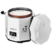 Panela de Arroz Elétrica 1,2L com Cesto Antiaderente e Função Manter Aquecido, 110V 200W, DCIGNA, Branca